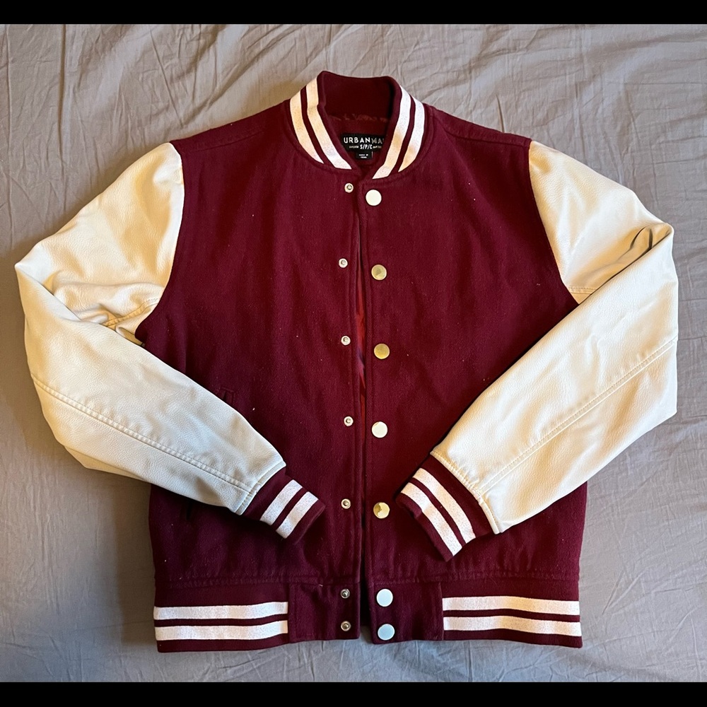 Red letterman jacket